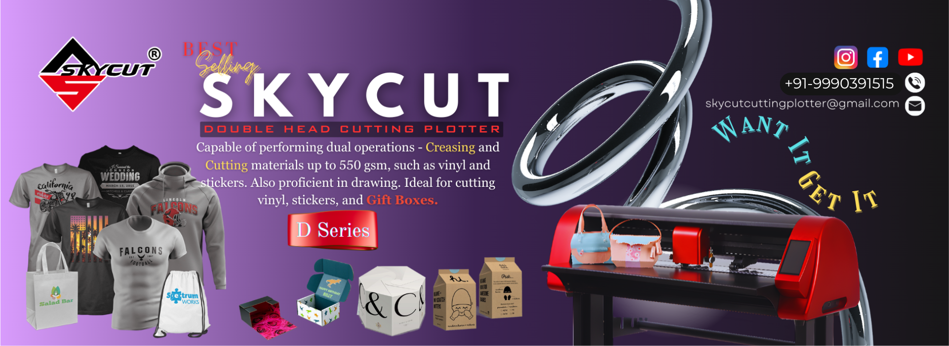 Double Head Cutting Plotter